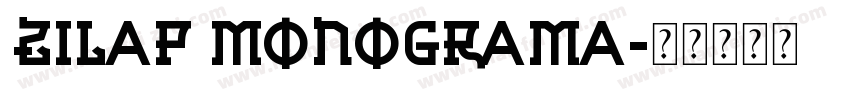 Zilap Monograma字体转换
